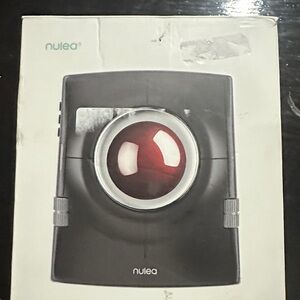 Black and Red Trackball Mouse